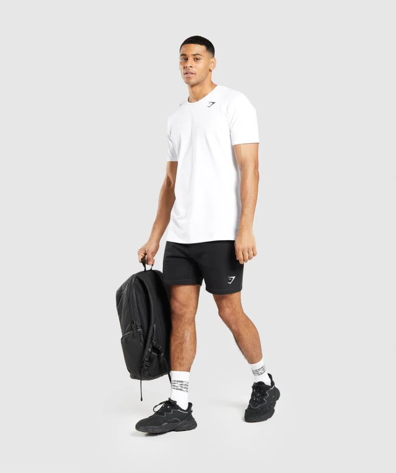 Men's Gymshark Essential T-Shirts White | NZ 0SRZND